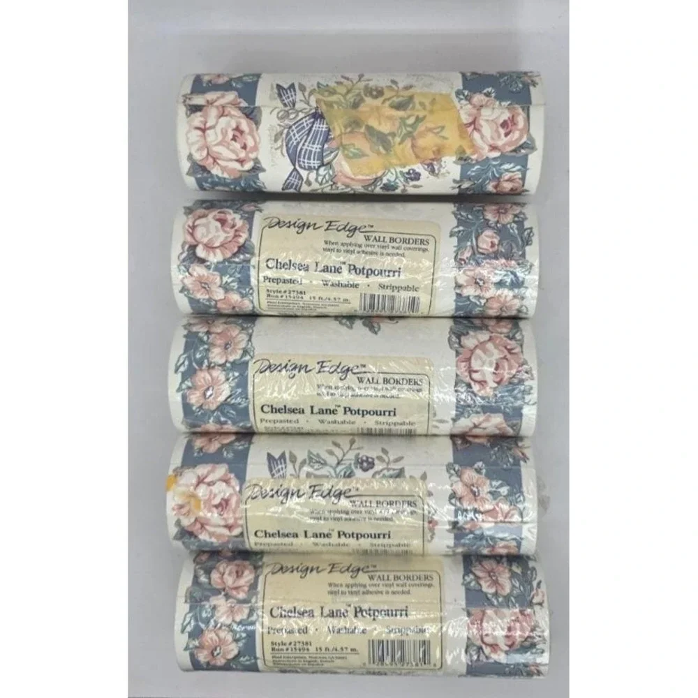 Wallpaper Border Country Chic Cottage Grandma Core Chelsea Lane 5 Rolls 6
